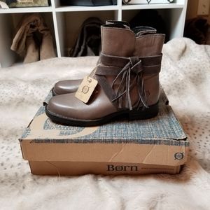 Born Perl Grey Booties BNIB